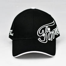 Load image into Gallery viewer, Black w/ White Trims Chino Twill Semi-Pro Cap