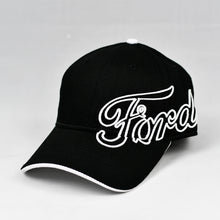 Load image into Gallery viewer, Black w/ White Trims Chino Twill Semi-Pro Cap