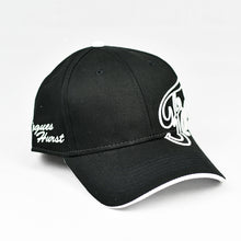 Load image into Gallery viewer, Black w/ White Trims Chino Twill Semi-Pro Cap