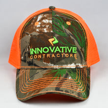 Load image into Gallery viewer, Real Tree Camo & Fluorescent Orange Semi-Pro Trucker