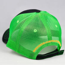 Load image into Gallery viewer, Charcoal Twill & Flow Green Semi-Pro Trucker