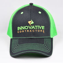 Load image into Gallery viewer, Charcoal Twill & Flow Green Semi-Pro Trucker