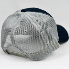 Load image into Gallery viewer, Navy & Grey Semi-Pro Snap-Back Trucker