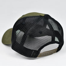 Load image into Gallery viewer, Olive Canvas & Black Semi-Pro Snap-Back Trucker
