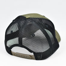 Load image into Gallery viewer, Olive Canvas & Black Semi-Pro Snap-Back Trucker