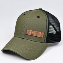 Load image into Gallery viewer, Olive Canvas & Black Semi-Pro Snap-Back Trucker