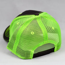 Load image into Gallery viewer, Charcoal & Fluorescent Yellow Semi-Pro Trucker