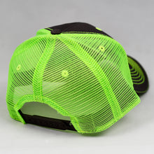 Load image into Gallery viewer, Charcoal & Fluorescent Yellow Semi-Pro Trucker