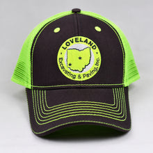 Load image into Gallery viewer, Charcoal & Fluorescent Yellow Semi-Pro Trucker