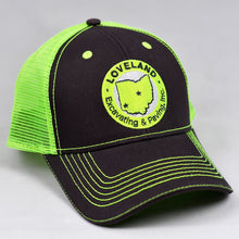 Load image into Gallery viewer, Charcoal & Fluorescent Yellow Semi-Pro Trucker