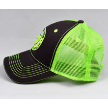 Load image into Gallery viewer, Charcoal & Fluorescent Yellow Semi-Pro Trucker