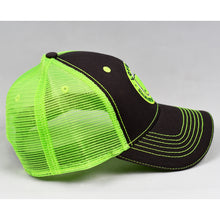 Load image into Gallery viewer, Charcoal & Fluorescent Yellow Semi-Pro Trucker