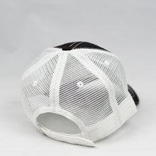 Load image into Gallery viewer, Black & White Semi-Pro Trucker