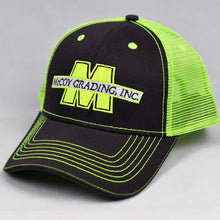 Load image into Gallery viewer, Charcoal & Fluorescent Yellow Semi-Pro Snap-Back Trucker