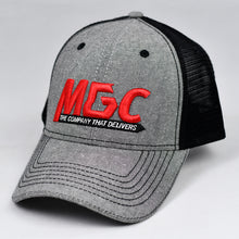 Load image into Gallery viewer, Grey Chambray & Black Semi-Pro Trucker