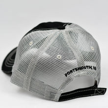 Load image into Gallery viewer, Black Chino Twill & Grey Dad-Cap Trucker