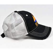 Load image into Gallery viewer, Black Chino Twill & Grey Dad-Cap Trucker