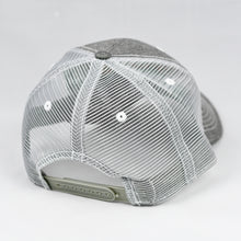 Load image into Gallery viewer, Grey Chambray Semi-Pro Snap-Back Trucker