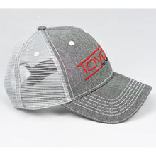 Load image into Gallery viewer, Grey Chambray Semi-Pro Snap-Back Trucker
