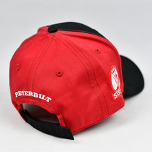 Load image into Gallery viewer, Black & Red Chino Twill Semi-Pro Cap