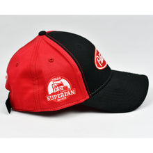 Load image into Gallery viewer, Black & Red Chino Twill Semi-Pro Cap