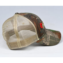 Load image into Gallery viewer, Real Tree & Khaki Semi-Pro Snap-Back Trucker