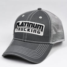 Load image into Gallery viewer, Dark Grey & Grey Snap-Back Dad-Cap Trucker
