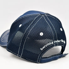 Load image into Gallery viewer, Navy Rip-Stop & Black Air-Mesh Semi-Pro Trucker