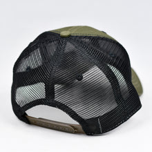Load image into Gallery viewer, Olive Canvas & Black Semi-Pro Snap-Back Trucker