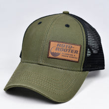 Load image into Gallery viewer, Olive Canvas & Black Semi-Pro Snap-Back Trucker