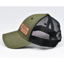 Load image into Gallery viewer, Olive Canvas & Black Semi-Pro Snap-Back Trucker
