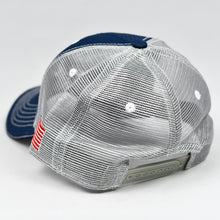 Load image into Gallery viewer, Navy Rip-Stop & Grey Semi-Pro Snap-Back Trucker