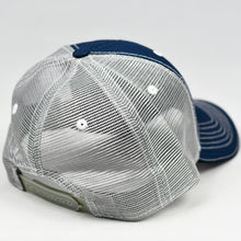 Load image into Gallery viewer, Navy Rip-Stop & Grey Semi-Pro Snap-Back Trucker