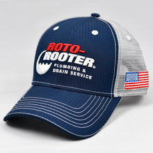 Load image into Gallery viewer, Navy Rip-Stop & Grey Semi-Pro Snap-Back Trucker