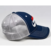Load image into Gallery viewer, Navy Rip-Stop & Grey Semi-Pro Snap-Back Trucker