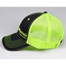 Load image into Gallery viewer, Black Twill & Fluorescent Yellow Semi-Pro Trucker
