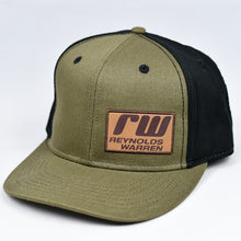 Load image into Gallery viewer, Olive & Black Cotton Twill Slight-Curve Flat-Bill Snap-Back
