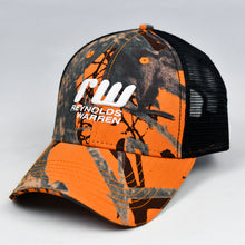 Load image into Gallery viewer, Orange Blaze Camo & Black Semi-Pro Trucker