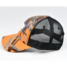 Load image into Gallery viewer, Orange Blaze Camo & Black Semi-Pro Trucker