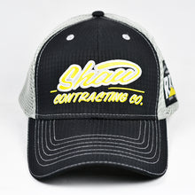 Load image into Gallery viewer, Black Rip-Stop & Grey Air-Mesh Semi-Pro Flex-Fit Trucker