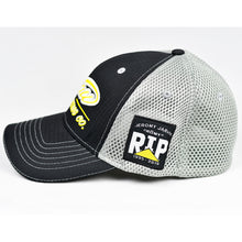 Load image into Gallery viewer, Black Rip-Stop & Grey Air-Mesh Semi-Pro Flex-Fit Trucker