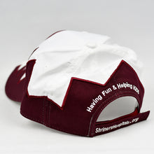 Load image into Gallery viewer, White & Wine Red Chino Twill Sport Design Cap