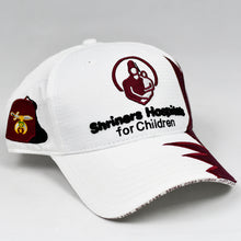 Load image into Gallery viewer, White & Wine Red Chino Twill Sport Design Cap
