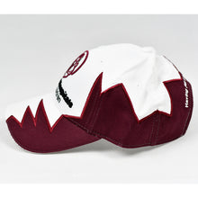 Load image into Gallery viewer, White & Wine Red Chino Twill Sport Design Cap