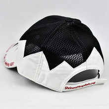 Load image into Gallery viewer, Black Air-Mesh & White Chino Twill Sport Design Cap