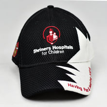 Load image into Gallery viewer, Black Air-Mesh & White Chino Twill Sport Design Cap