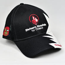 Load image into Gallery viewer, Black Air-Mesh & White Chino Twill Sport Design Cap