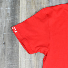 Load image into Gallery viewer, Red - Short Sleeve T-Shirt w/ Small Embroidered Left Chest Logo