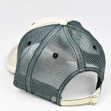 Load image into Gallery viewer, Stone Chino Twill & Charcoal Semi-Pro Buckle-Back Trucker