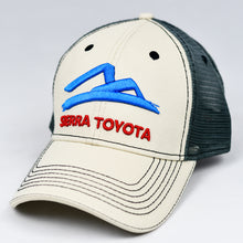 Load image into Gallery viewer, Stone Chino Twill & Charcoal Semi-Pro Buckle-Back Trucker